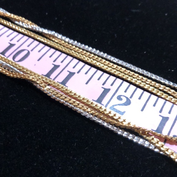 Closet Clear Out 🔥🔥🔥 Vintage Monet 2Tone Necklace & Premier Designs Earrings - Picture 9 of 11